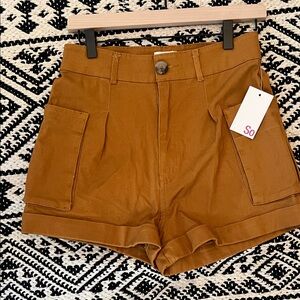 SO Women's Brown Cargo Shorts
